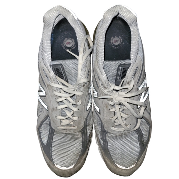 New Balance 990v4 Gray Made In USA Shoes Sneakers Men’s Size 12 - Picture 3 of 8